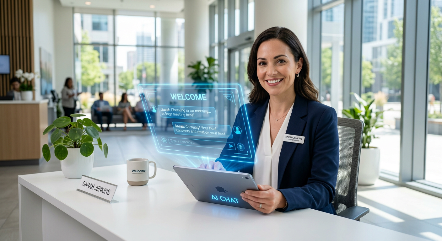 Chatbot IA réceptionniste AiVolt